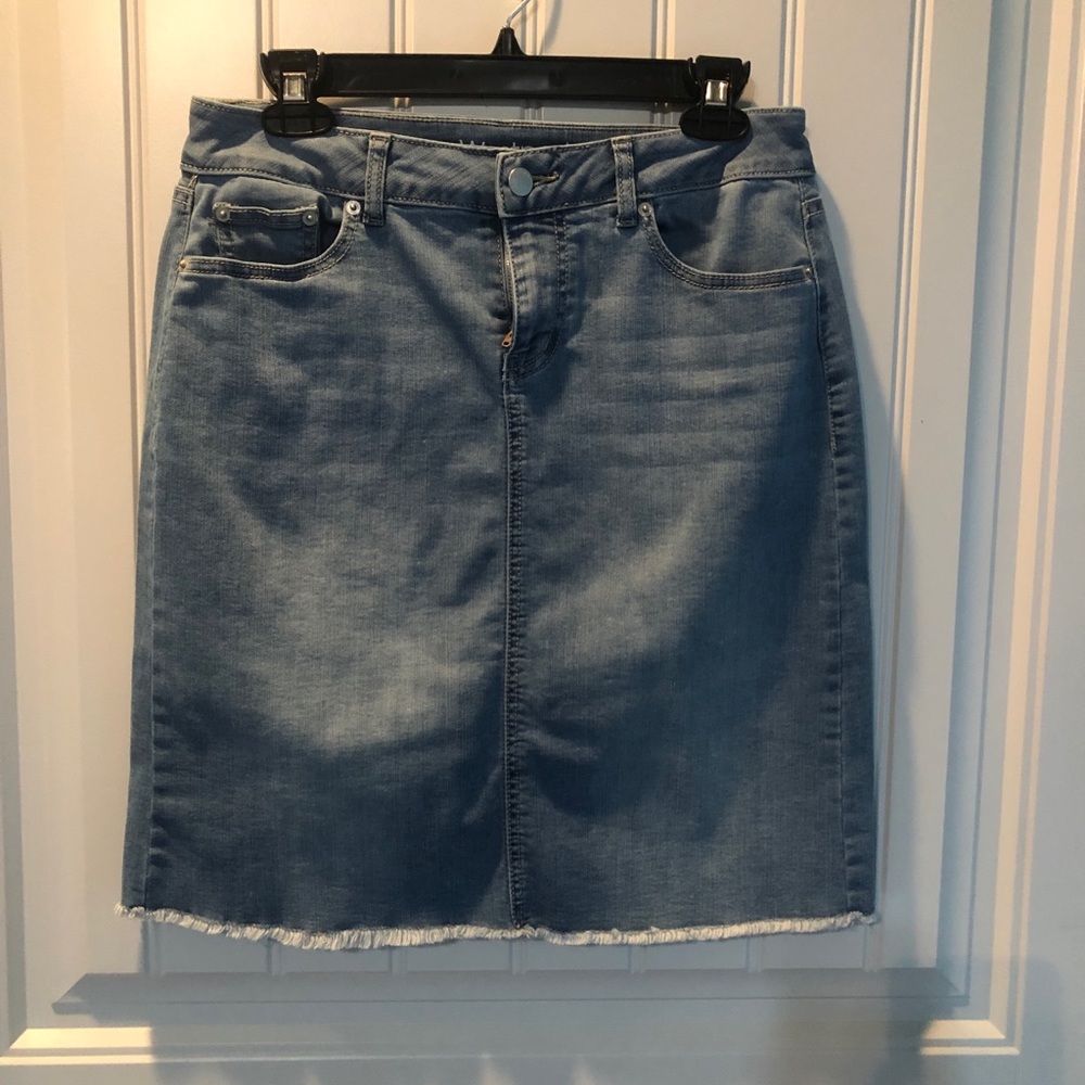 Denim mini skirt